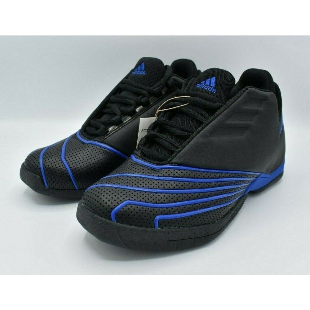 Adidas TMAC 2 Restomod Mens Size 7.5 Black Blue New Basketball Shoes NEW